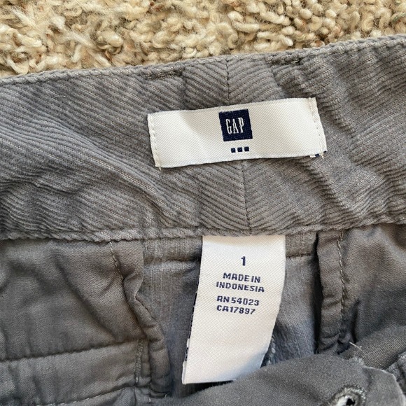 Vintage Y2K Gap Size 1 Dark Grey Corduroy Pants - Picture 5 of 10